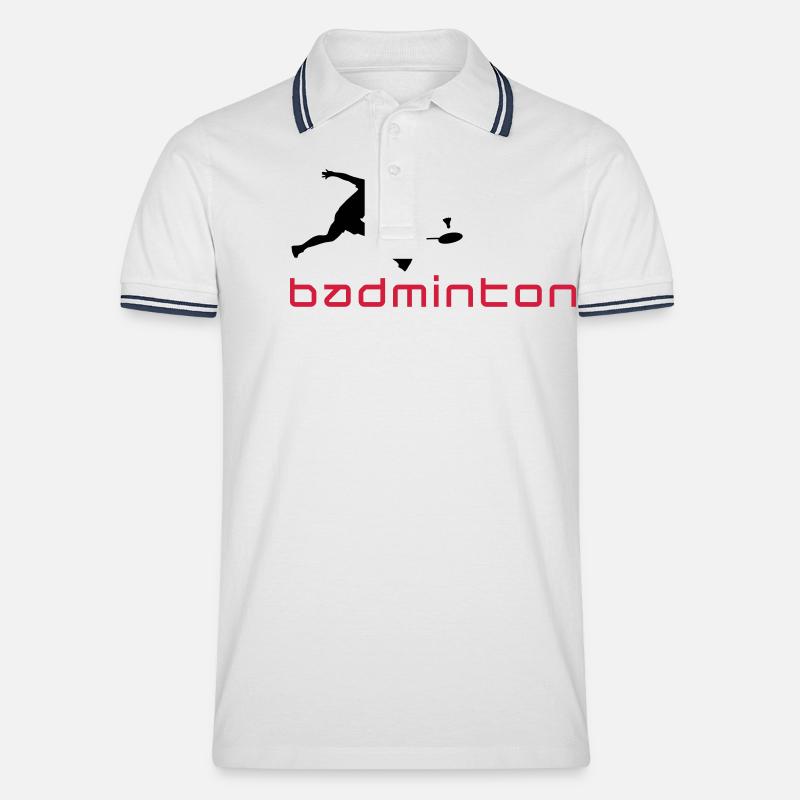 badminton_022011_v_2c - Polo tipped Homme - blanc/marine