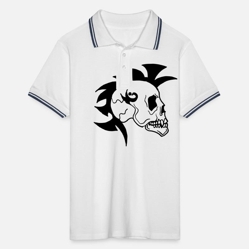 Skull Polo tipped Homme