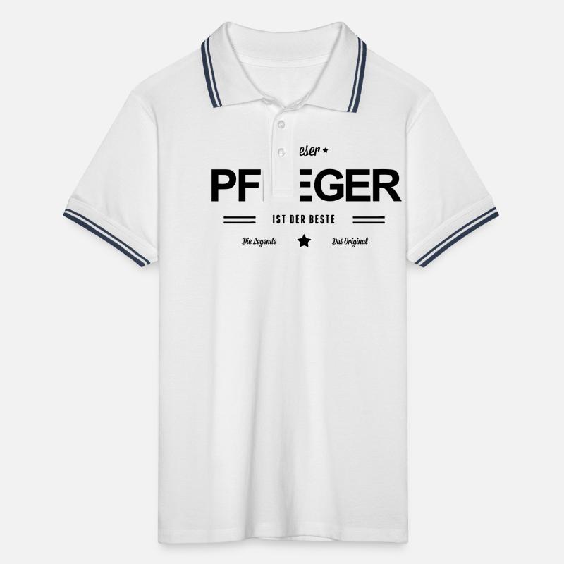 Bester Pfleger Männer Tipped Poloshirt