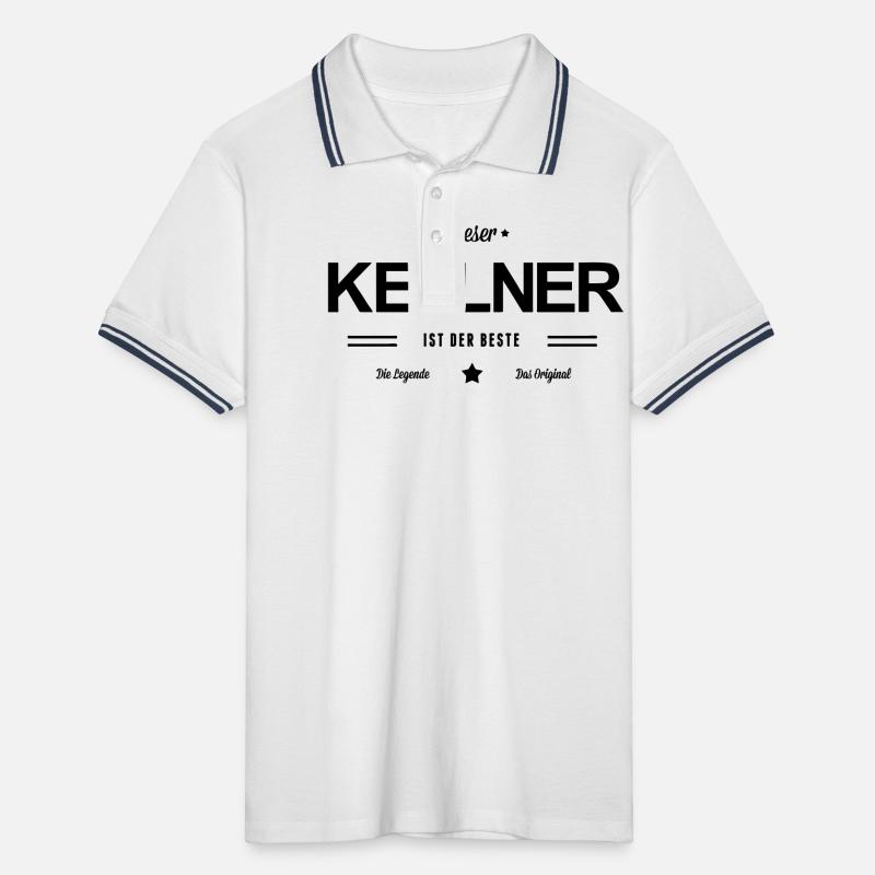 Bester Kellner Männer Tipped Poloshirt