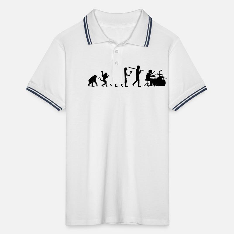ÉVOLUTION DE LA MUSIQUE ! Polo tipped Homme