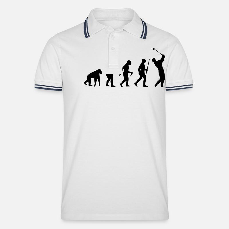 GOLF EVOLUTION - Polo tipped Homme - blanc/marine
