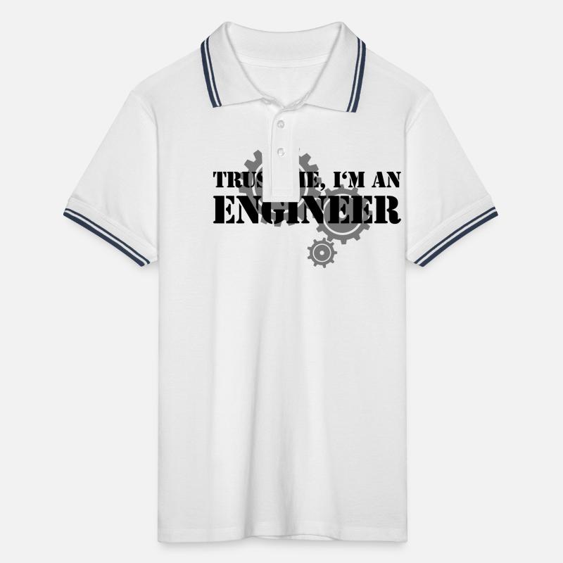 Trust me, I'm an engineer Männer Tipped Poloshirt