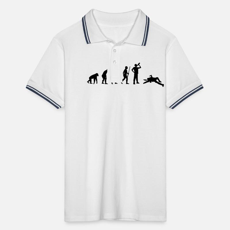 Évolution de l'alcoolisme Polo tipped Homme