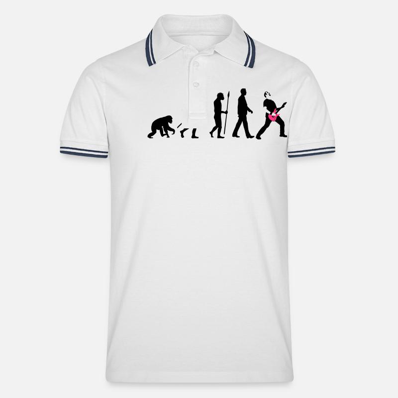 evolution_rocks_032012_a_2c - Polo tipped Homme - blanc/marine