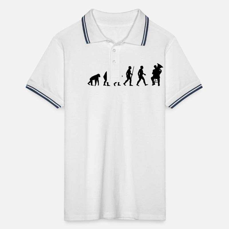 L'évolution du joueur de tuba Polo tipped Homme