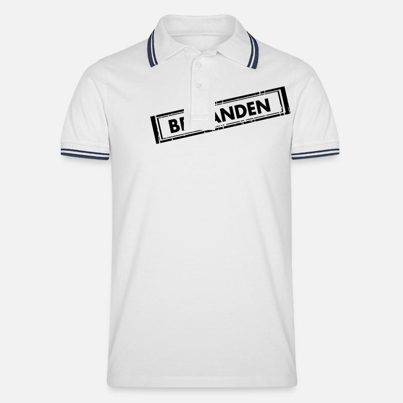 bestanden - Männer Tipped Poloshirt - Weiß/Navy