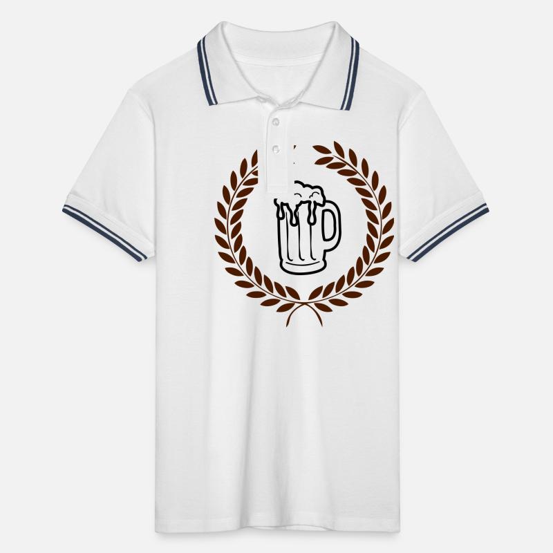bier_02 Männer Tipped Poloshirt