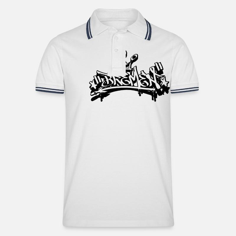 Bremen - Männer Tipped Poloshirt - Weiß/Navy