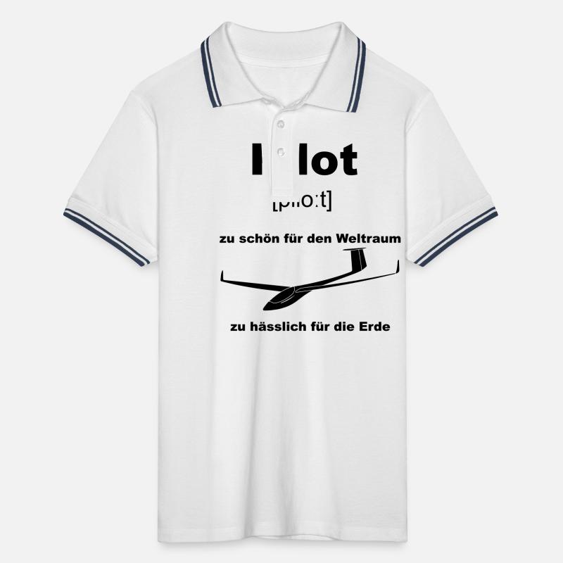 pilot Männer Tipped Poloshirt