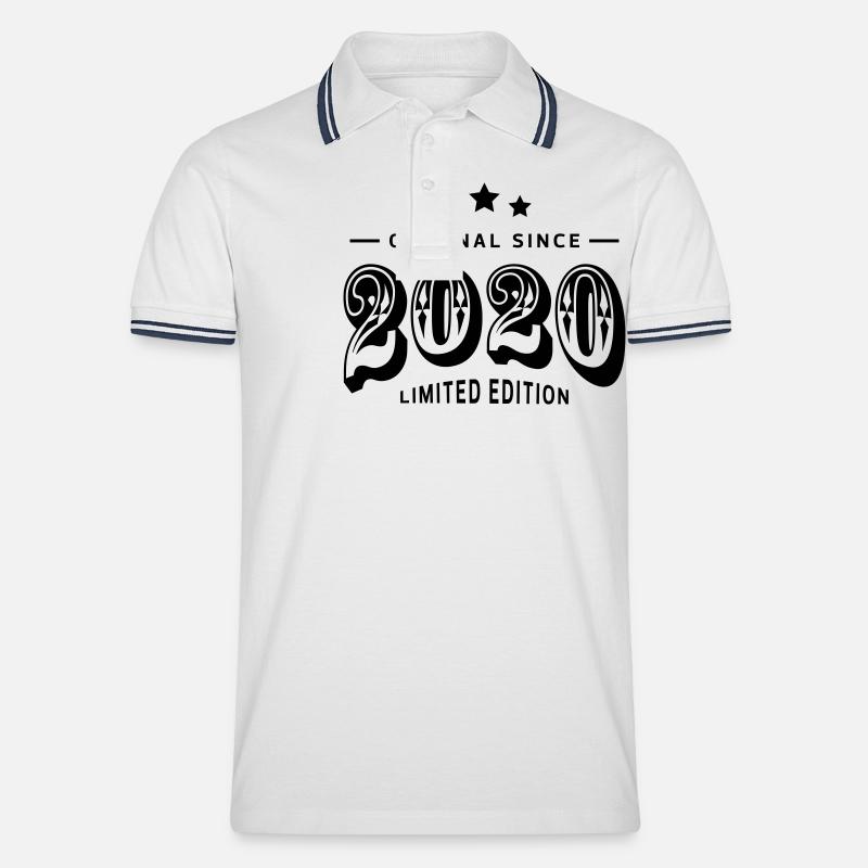 Original since 2020 - Polo tipped Homme - blanc/marine