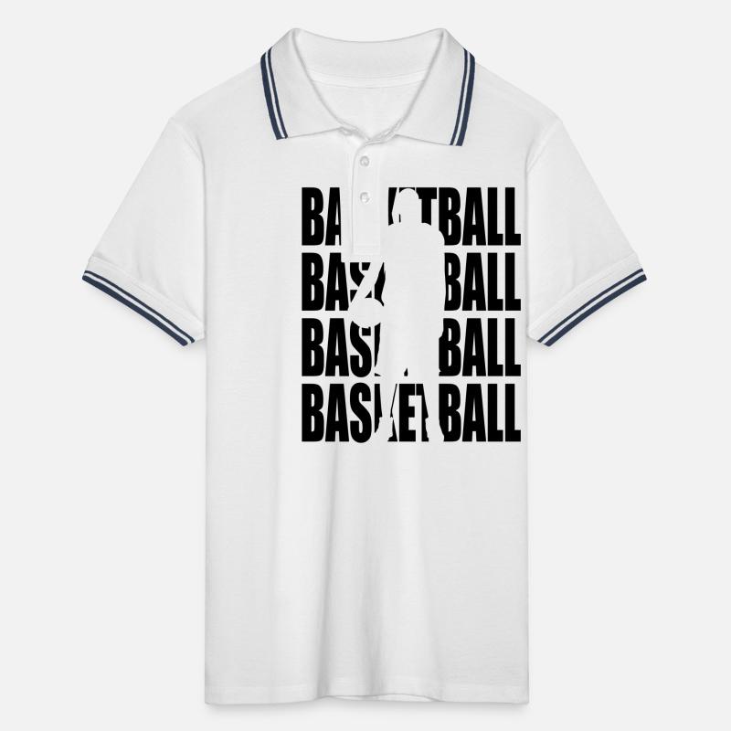 Basketball Männer Tipped Poloshirt