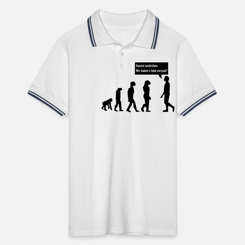 evolution umdrehen Männer Tipped Poloshirt