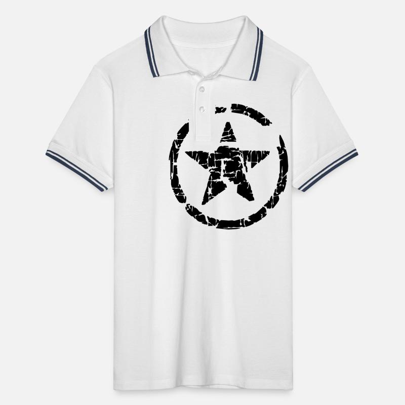 Star exit-shirt Men's Tipped Polo Shirt