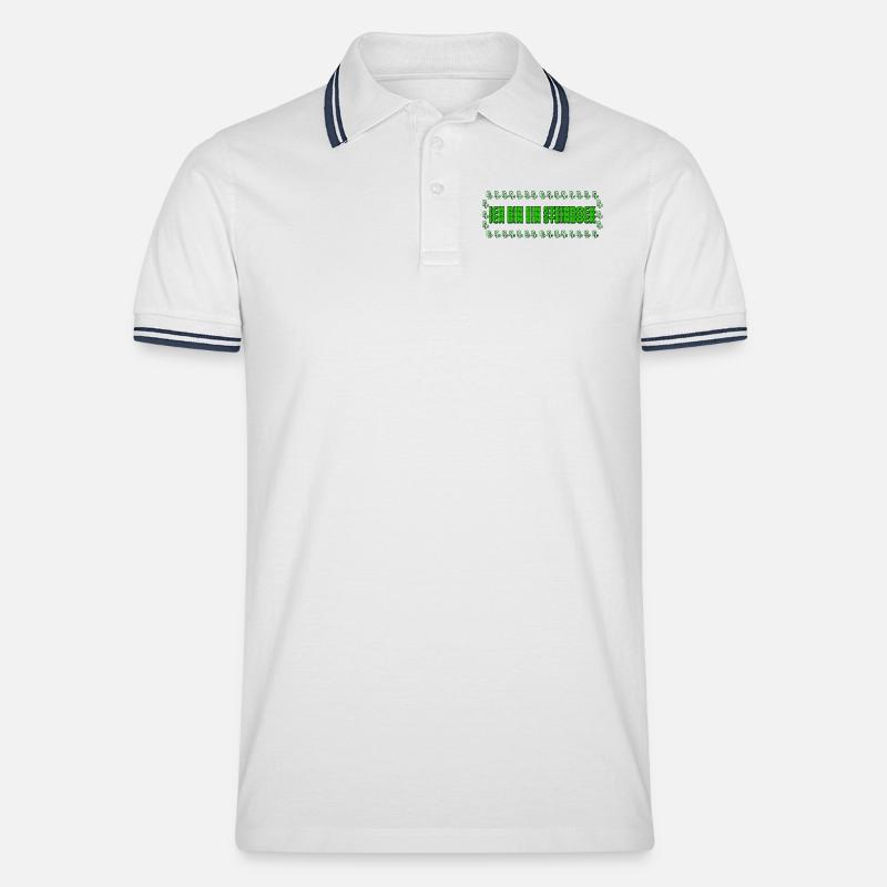 Steinbock Statement Horoskop Tierkreis Astrologie - Männer Tipped Poloshirt - Weiß/Navy
