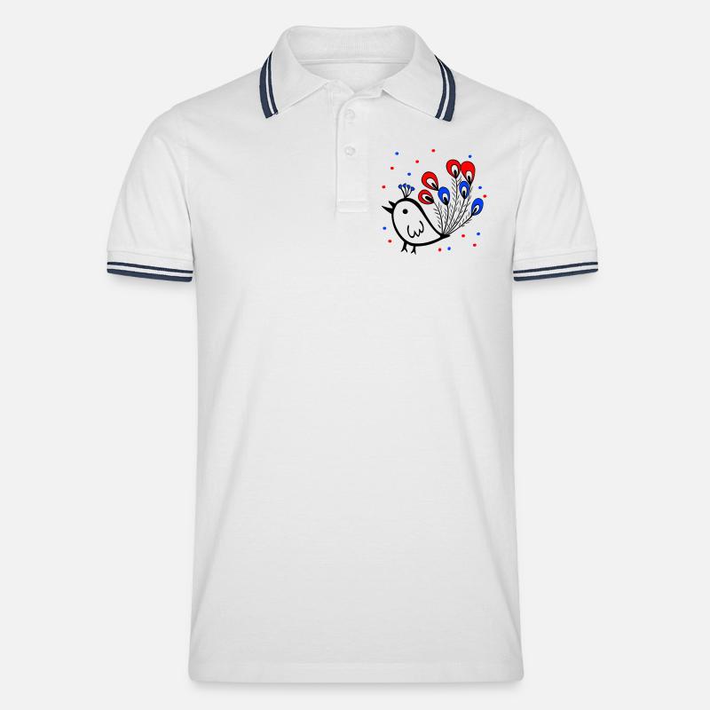 Carnevale, Carnevale, Passero - Polo per uomo - bianco/navy