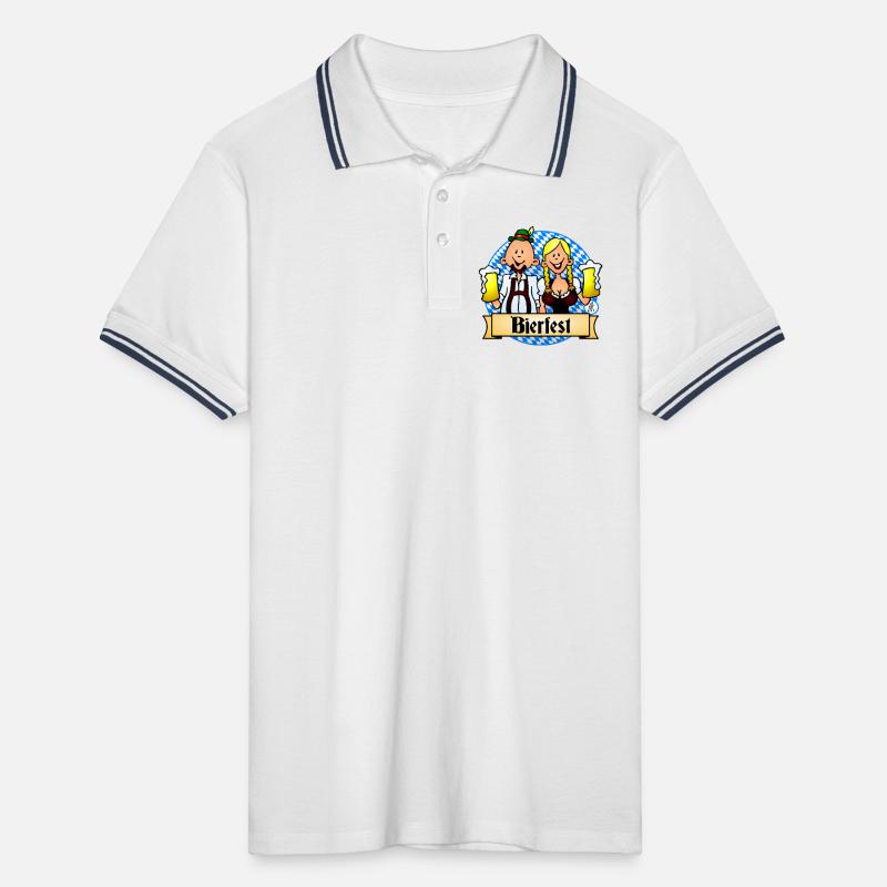 Conception de célébration du Bierfest Polo tipped Homme
