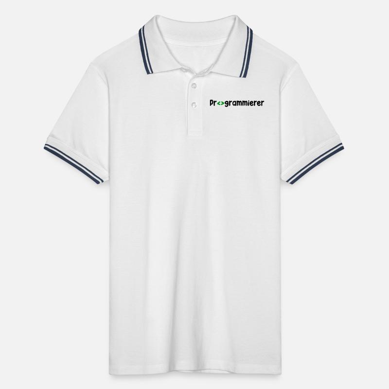 Programmeur, Développeur, Développeur Web, Scripting Polo tipped Homme