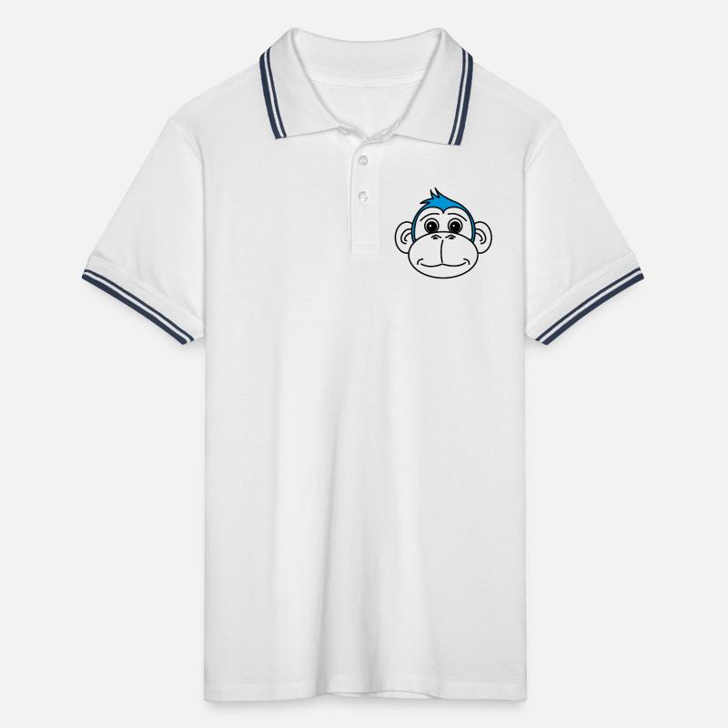 Monkey Men's Tipped Polo Shirt