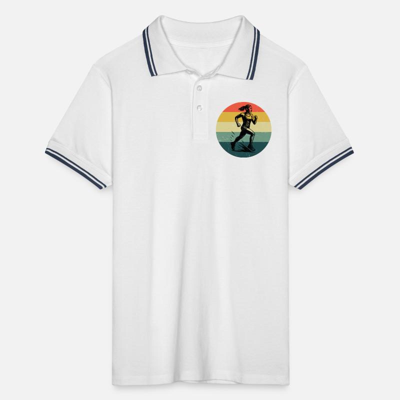 Compact running design for racing Men's Tipped Polo Shirt