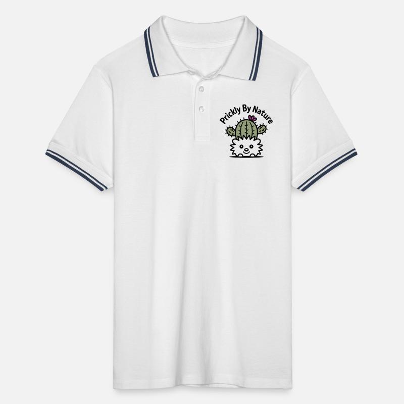 Cactus hérisson avec fleur Polo tipped Homme