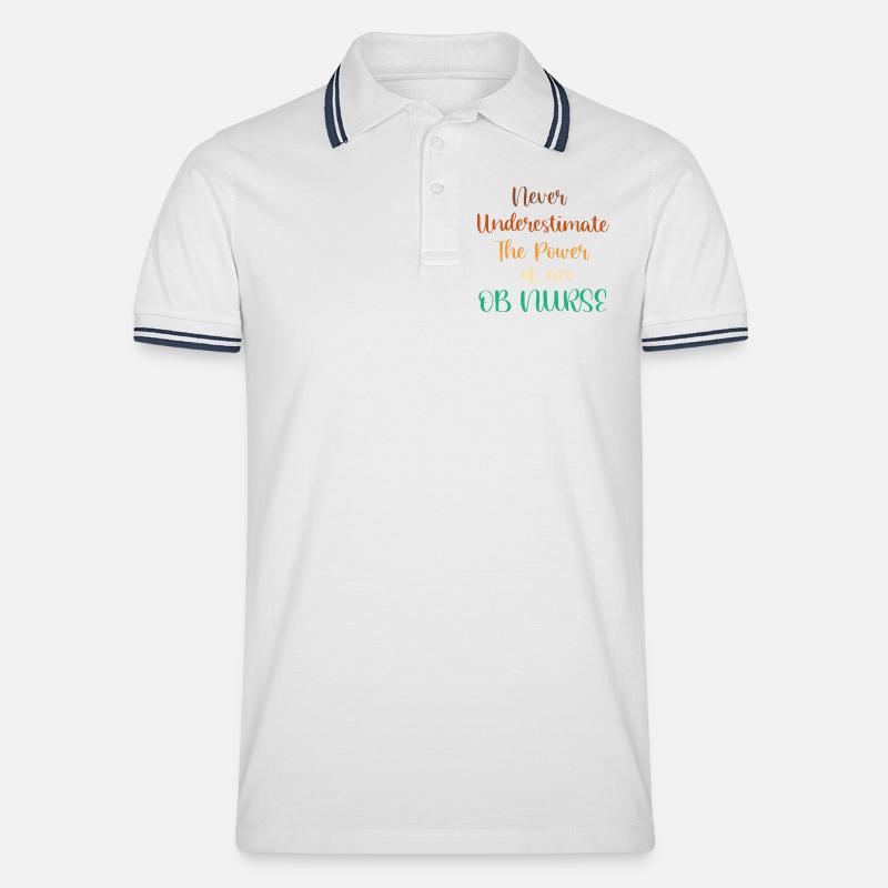 Infermiera dell'Ospedale per Gravidanza - Polo per uomo - bianco/navy