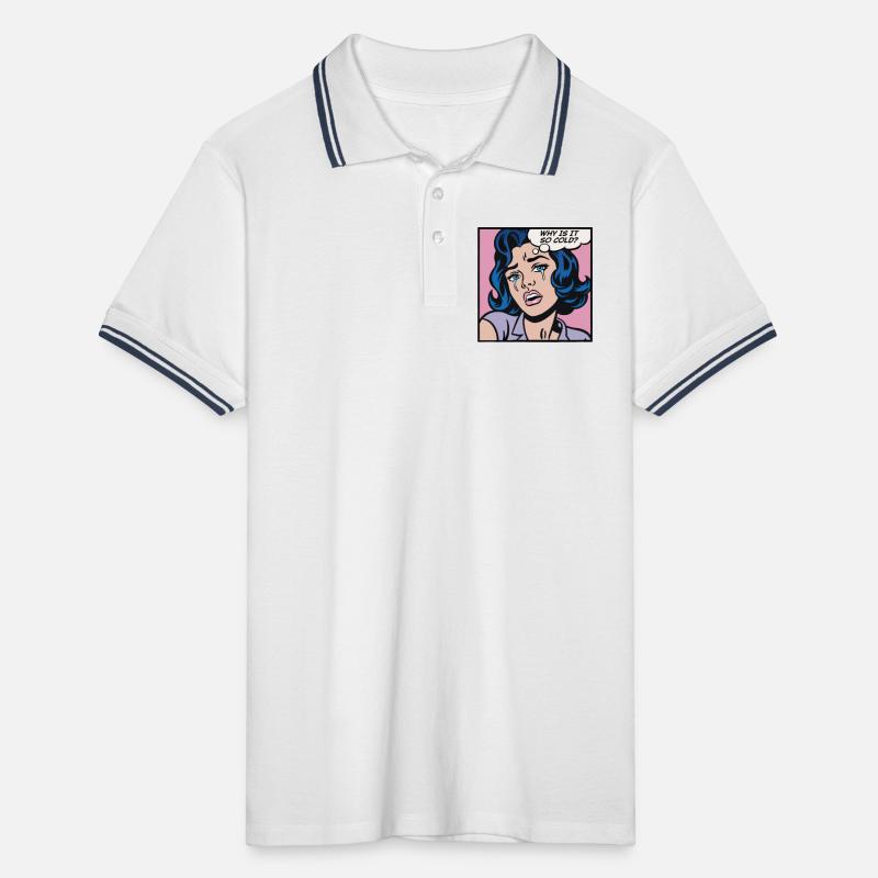 Why is it so cold? Men's Tipped Polo Shirt