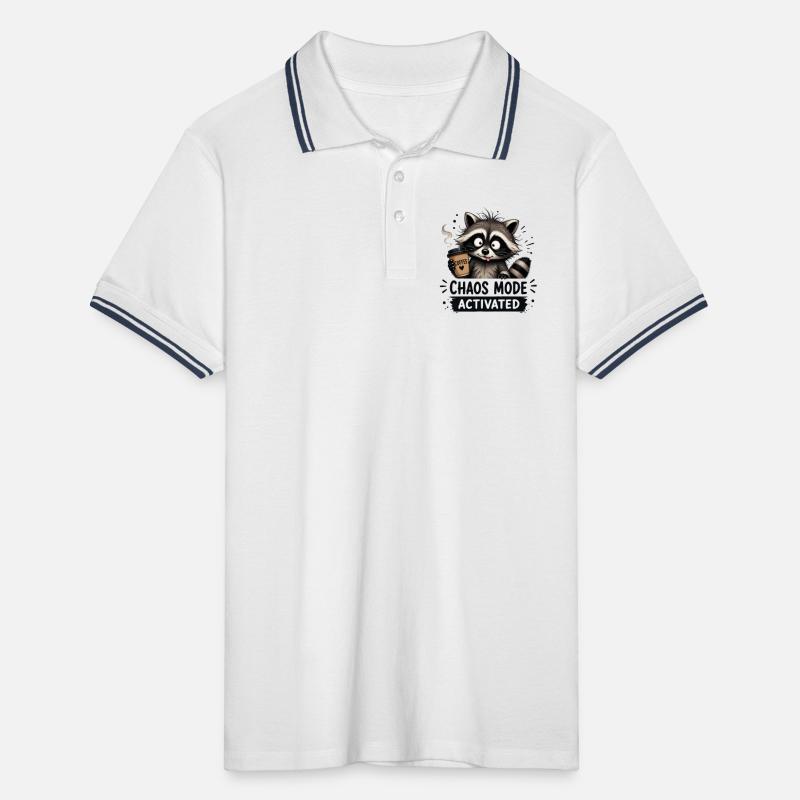 Mayhem Mode Enabled Men's Tipped Polo Shirt
