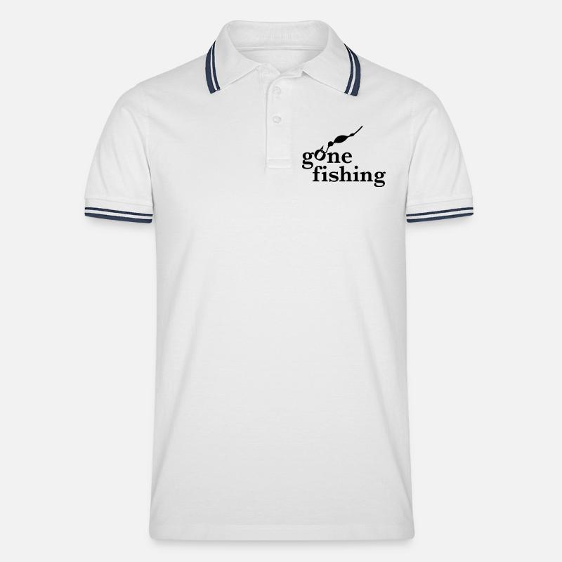 Pêche - Polo tipped Homme - blanc/marine