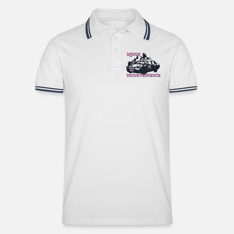 Conception de la déclaration d’inconvénient mineur - Polo tipped Homme - blanc/marine