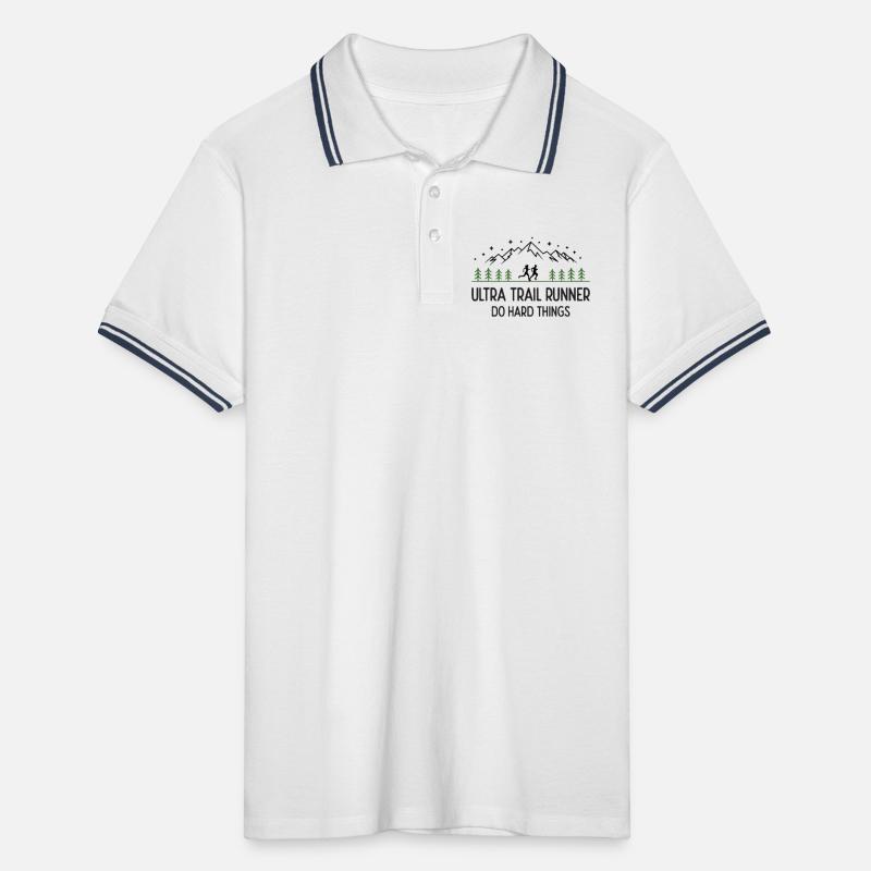 Ultra Trail Runner - Faites des choses difficiles Polo tipped Homme
