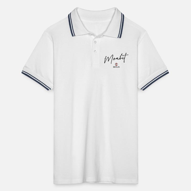 Moabit - Drapeau de Berlin - Ours de Berlin Polo tipped Homme