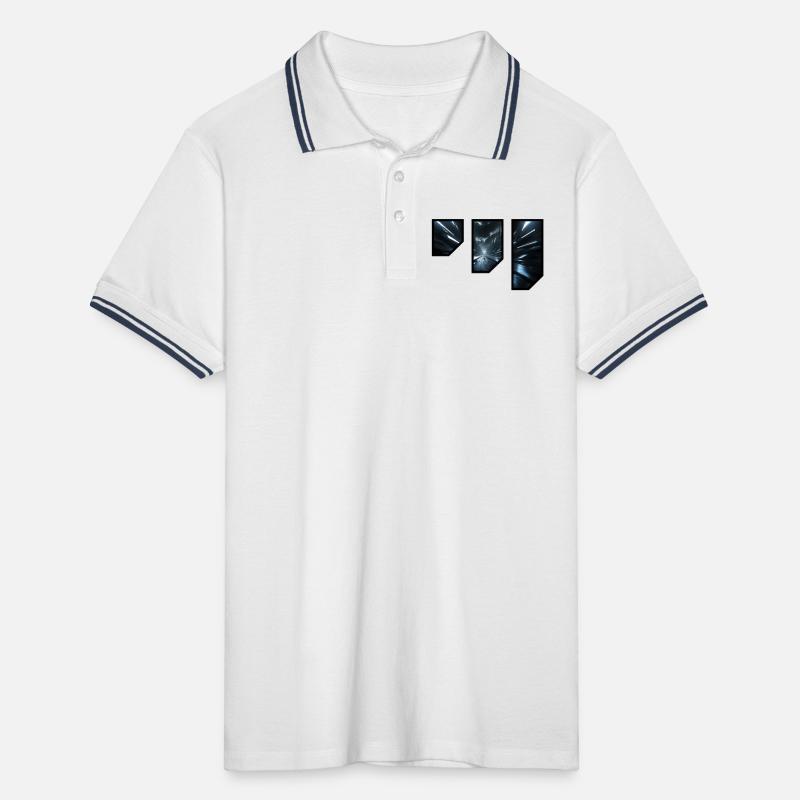 Futuristic Sci-Fi Corridor Design Men's Tipped Polo Shirt