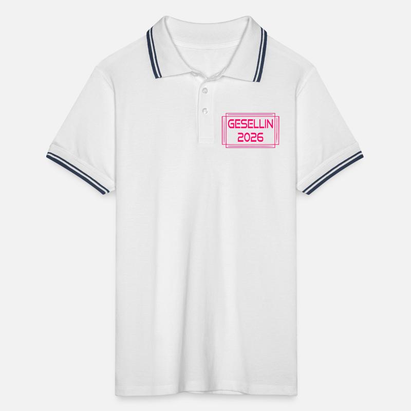 Gesellenbrief Abschluss 2026 Gesellin Männer Tipped Poloshirt