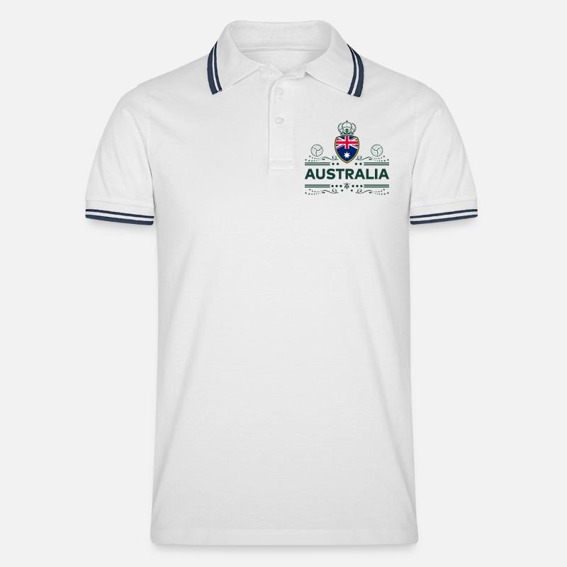 Australia - MERAVIGLIOSA AUSTRALIA - Polo per uomo - bianco/navy