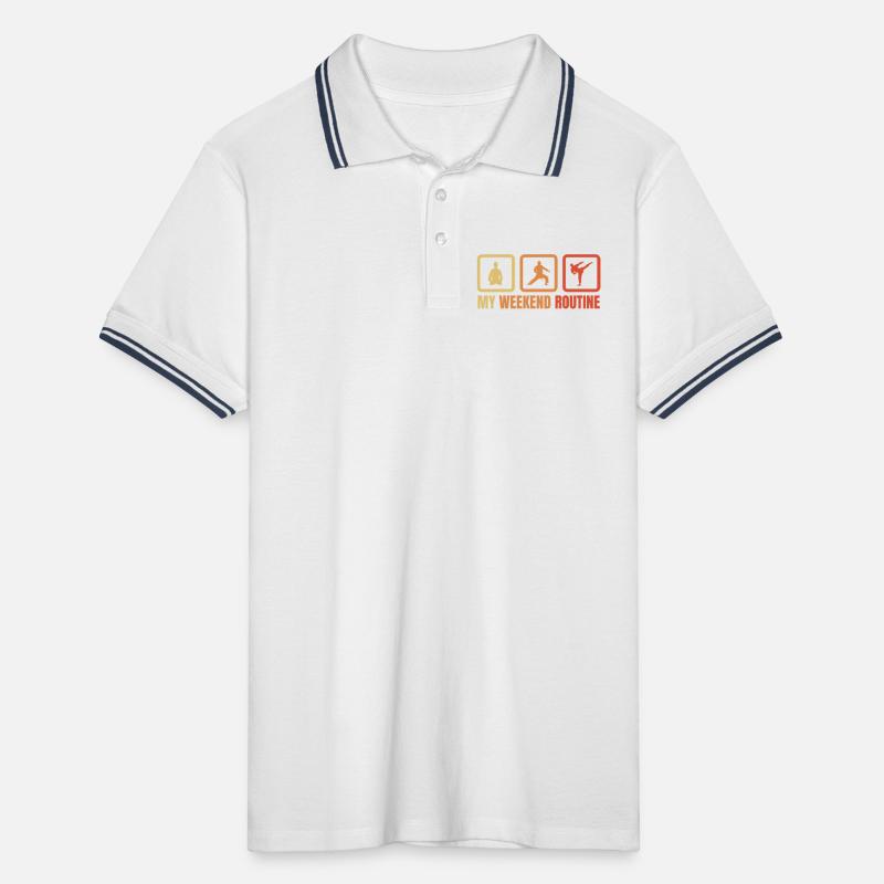 Routine du week-end de karateka Polo tipped Homme