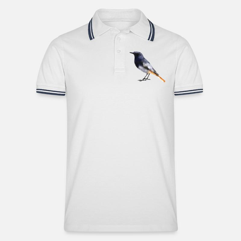 Redstart - Polo tipped Homme - blanc/marine