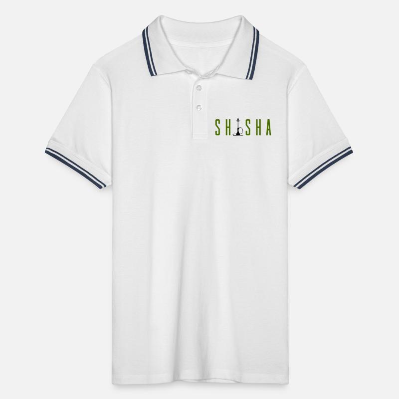 Hookah Men's Tipped Polo Shirt