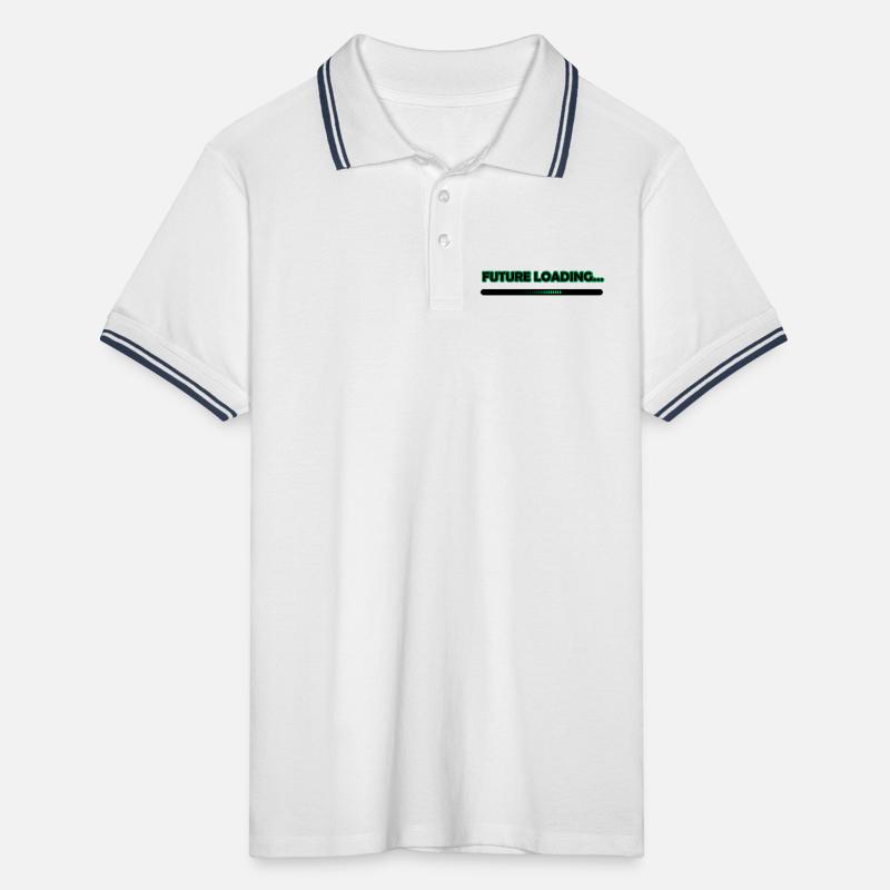 Future Loading Progress Tee Männer Tipped Poloshirt