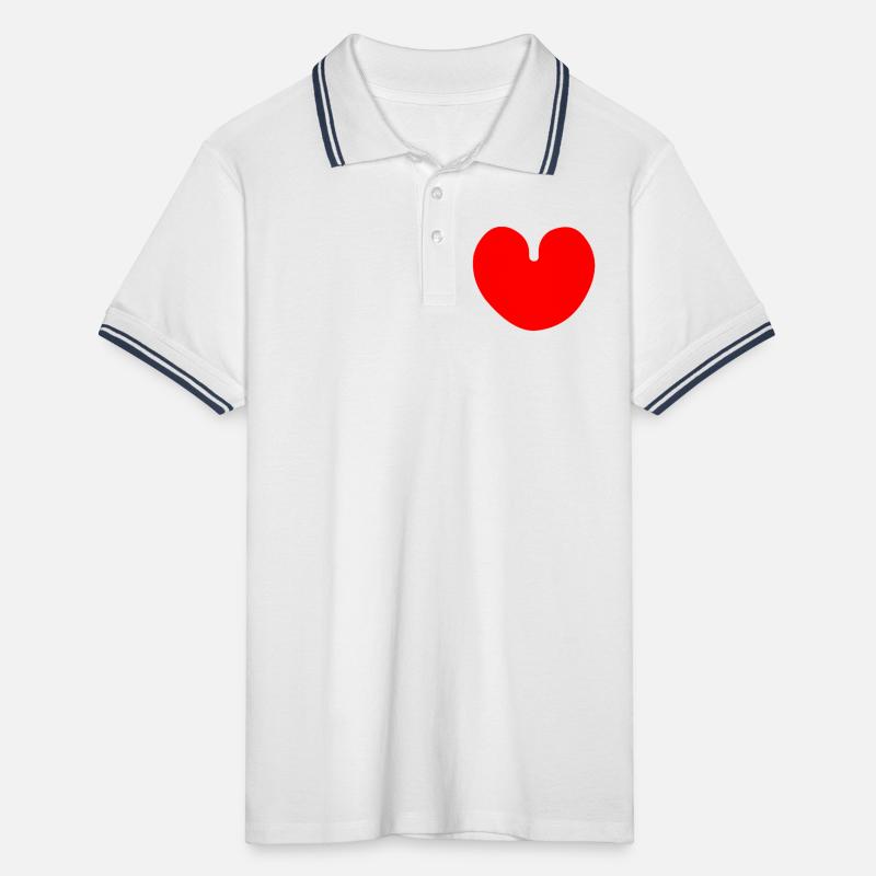 water leaf multi-leaf Men's Tipped Polo Shirt