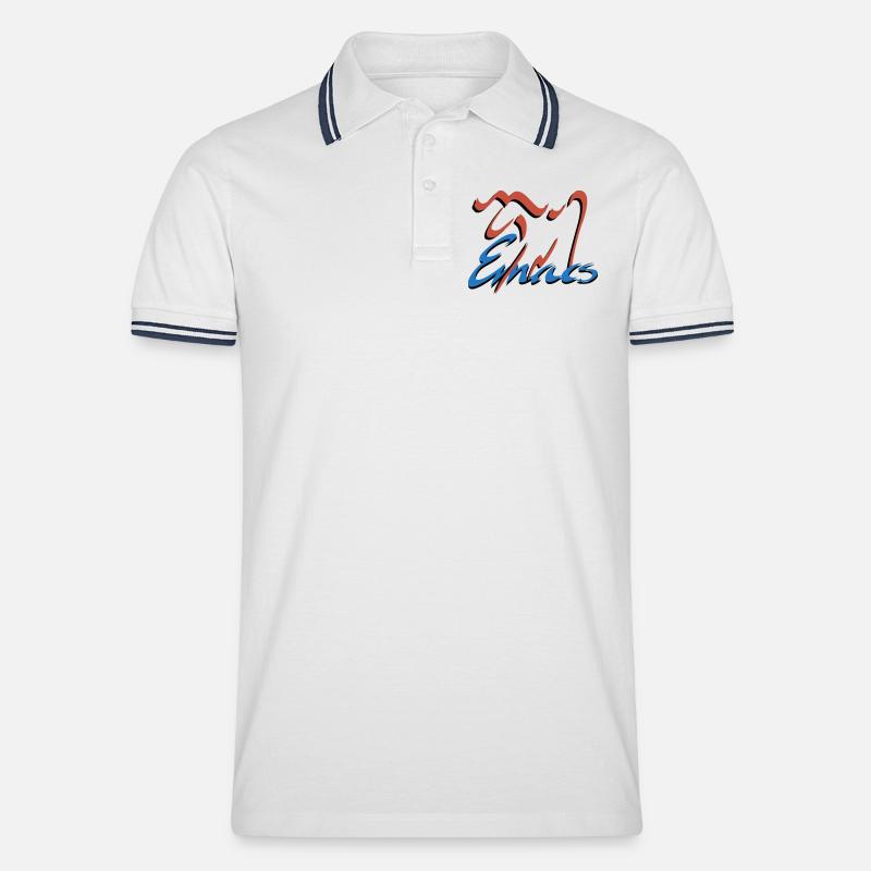 Emacs Programmierung Linux - Männer Tipped Poloshirt - Weiß/Navy