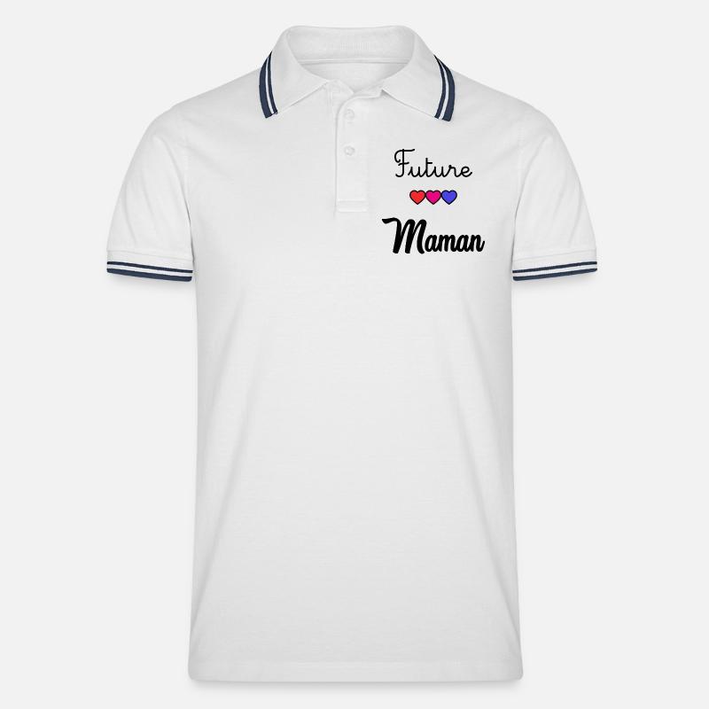 FUTURA MAMMA - Polo per uomo - bianco/navy