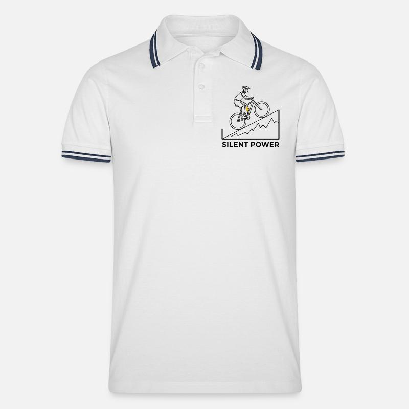 Montée éclair - Polo tipped Homme - blanc/marine