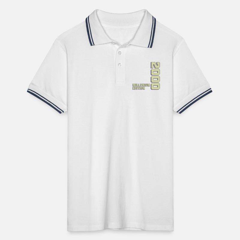 Millenium Edition, Geburtstagsgeschenk 2000er Männer Tipped Poloshirt