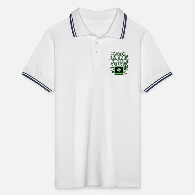 System Error Männer Tipped Poloshirt