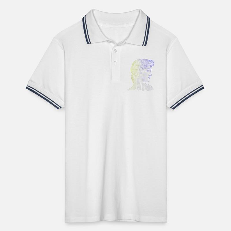 David Michelangelo Männer Tipped Poloshirt