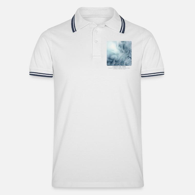 Liquid Sub-Zero - Männer Tipped Poloshirt - Weiß/Navy