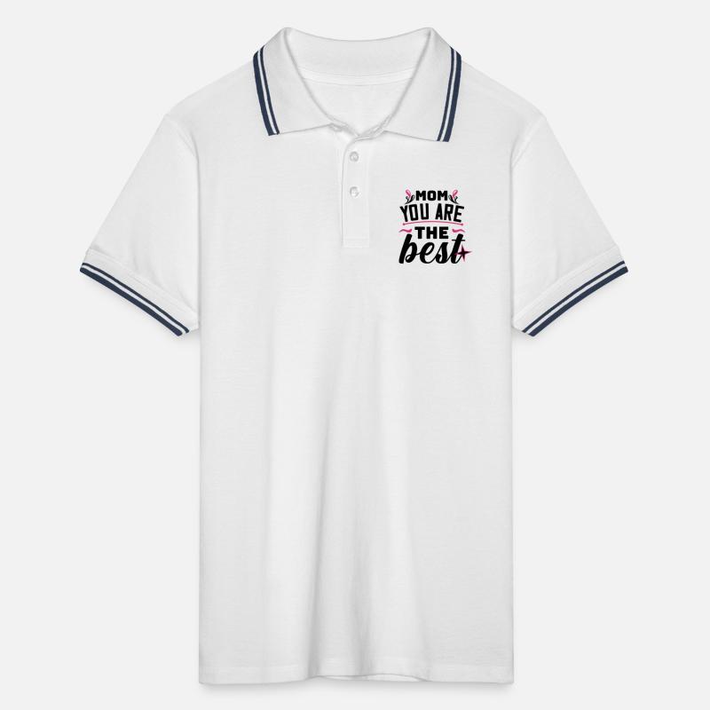 Muttertag, Muttertag, Muttertag, Muttertag, Muttertag Männer Tipped Poloshirt