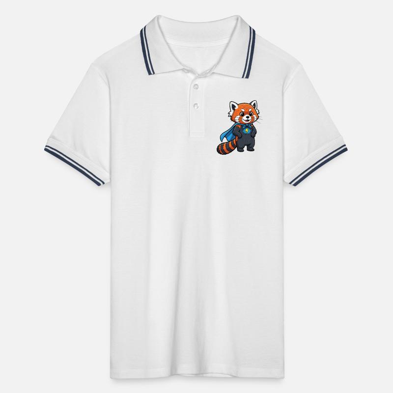 Conception de chaton de super-héros Polo tipped Homme