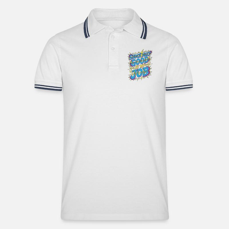 Cardiac Tech Shockingly Good Pacemaker Technician - Men's Tipped Polo Shirt - white/navy